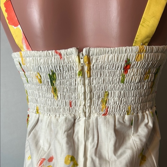 Madison Leigh Women’s Floral Fit & Flare Dress Elastic Back wide strap Size 10 - Picture 10 of 14